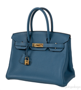 Birkin 30 Blue Cobalt Togo GHW