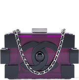 LEGO Purple Plexiglass Clutch Bag
