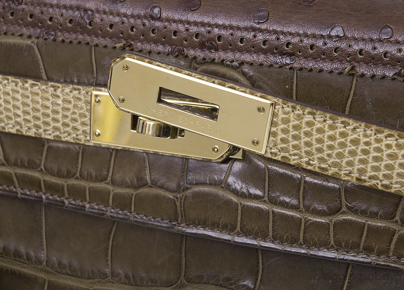 Kelly 32 Grand Marriage Crocodile Bag