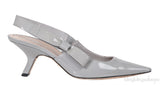 Christian Dior Grey Patent J\'Adior Slingback Heels