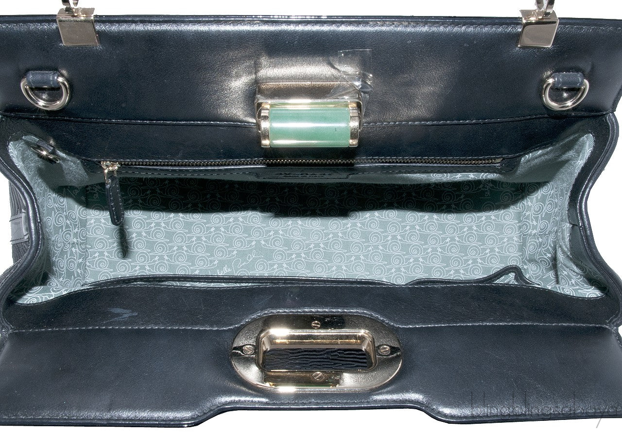 Isabella Rossellini Black Patent Bag