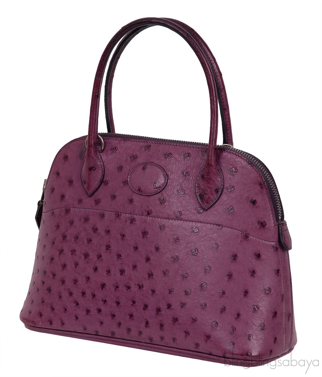 Bolide 27 Purple Ostrich Bag PHW