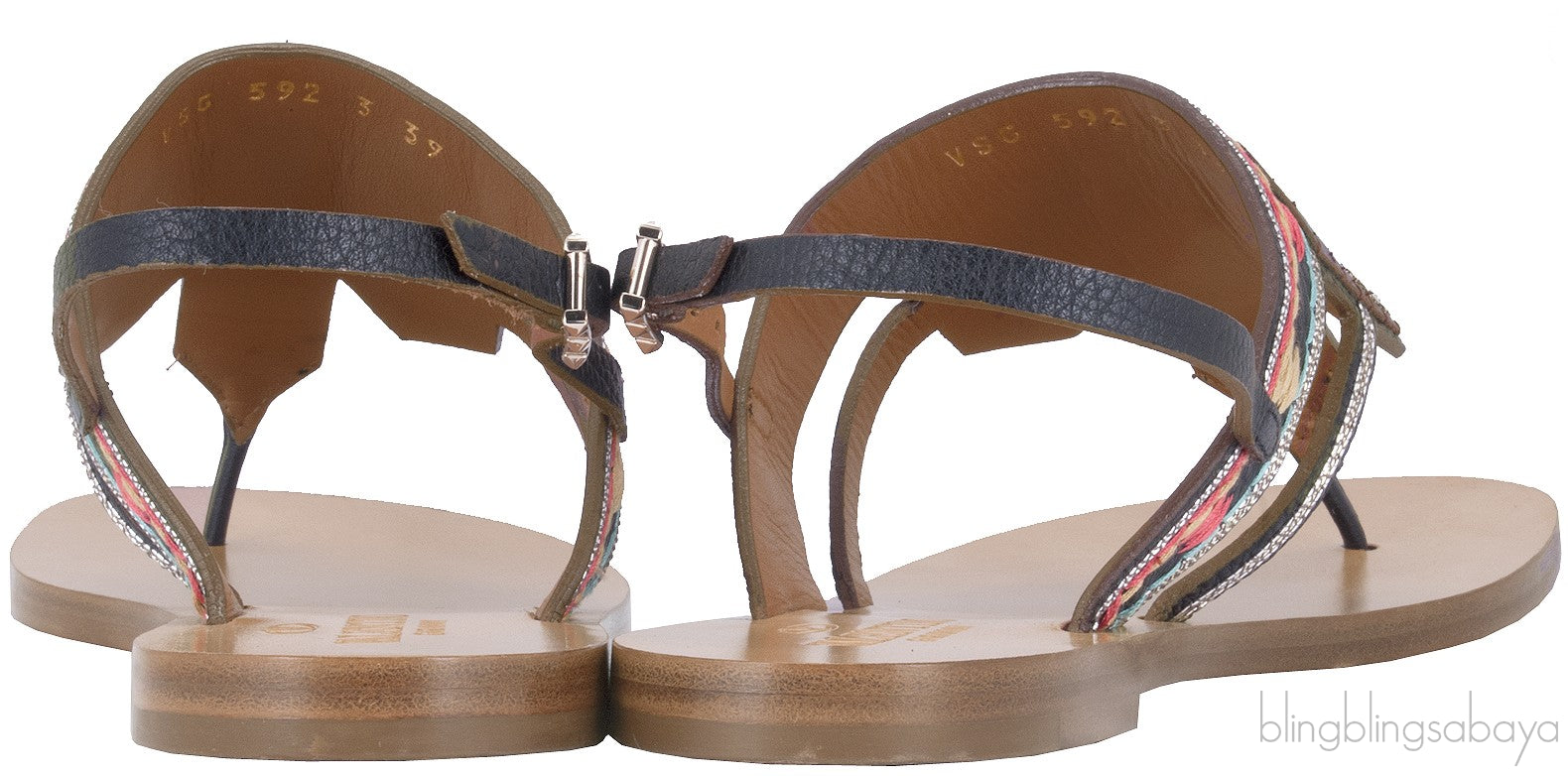 Multi-color Slip On Sandals