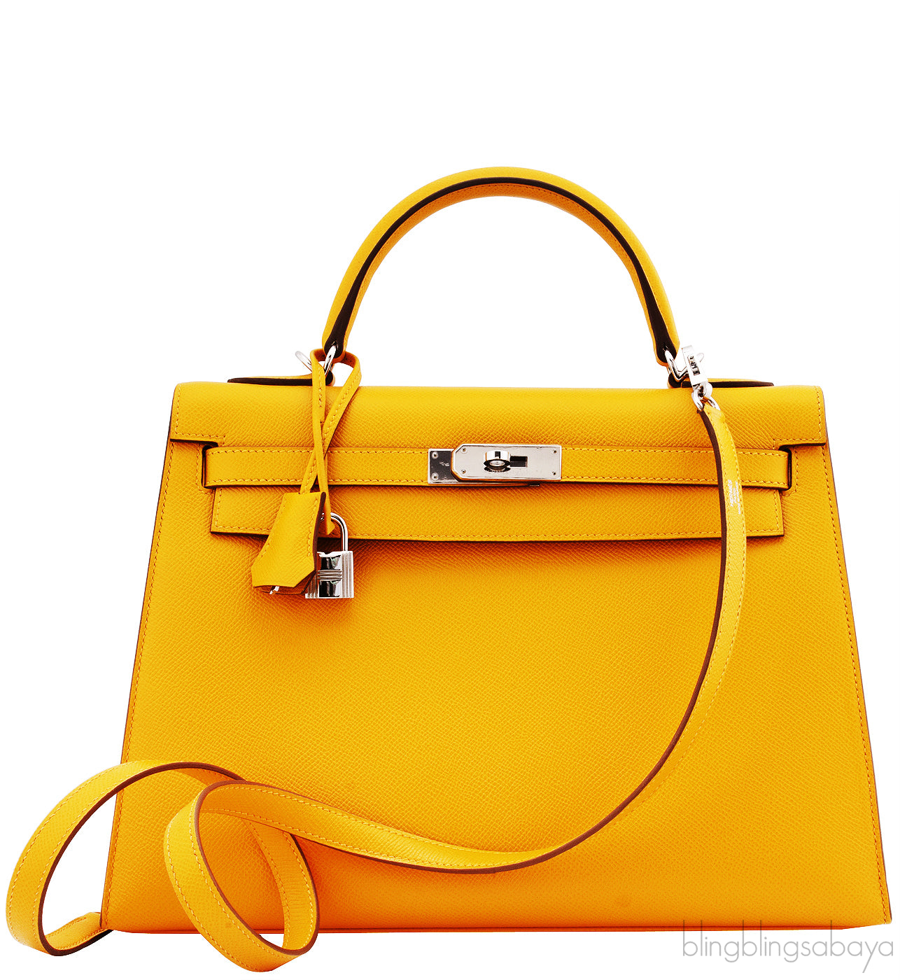Kelly 32 Jaune d\'Or Epsom PHW