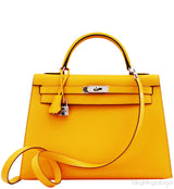 Kelly 32 Jaune d\'Or Epsom PHW