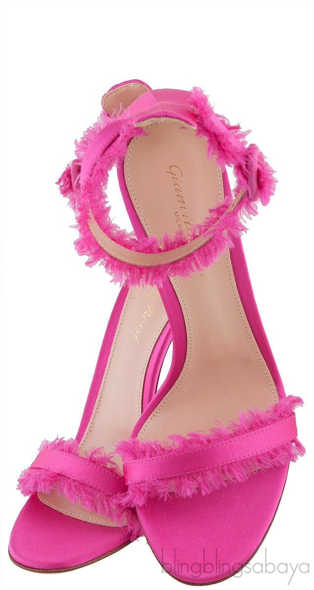 Portifino Fuchsia Fringed Sandals