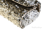 Sequined Leather Shoulder Bag