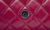 Red Quilted Cosmetic Pouch