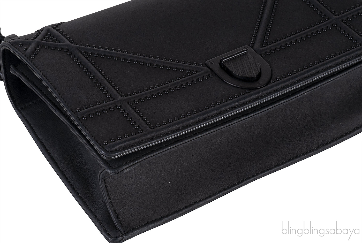 Dior Diorama Black Ultra Matte Medium Shoulder Bag