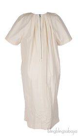 Marni Beige Plain Cotton Midi Dress