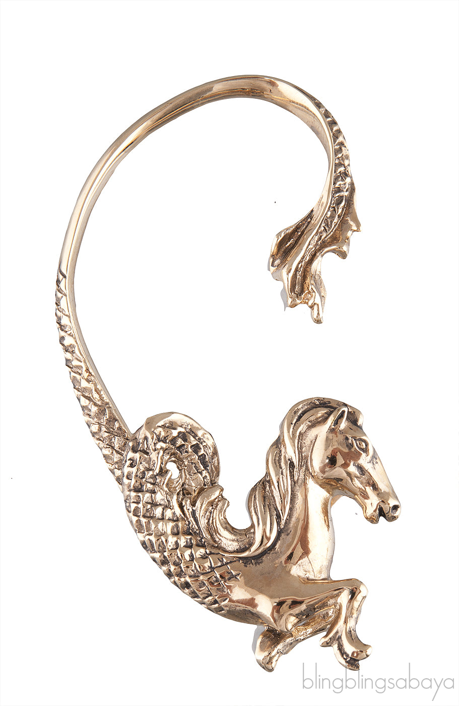 Gold Plated Mono Ear Cuff
