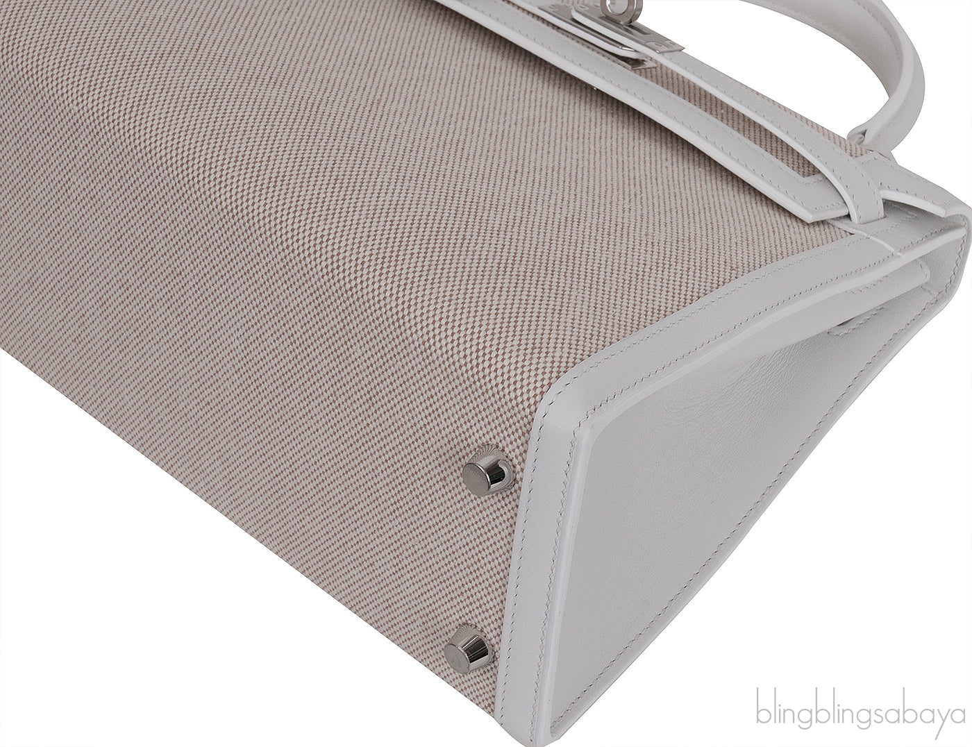 Kelly 25 New White Swift Ecru Beige Toile H PHW