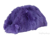 Purple Shearling Pouch