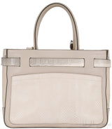 Beige Canvas Python Boxer