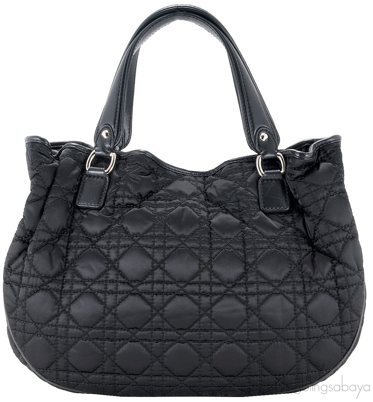 Charming Lock Black Satin Bag
