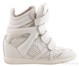 White Leather Bird Sneakers