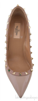 Pastel Beige Rockstud Pump