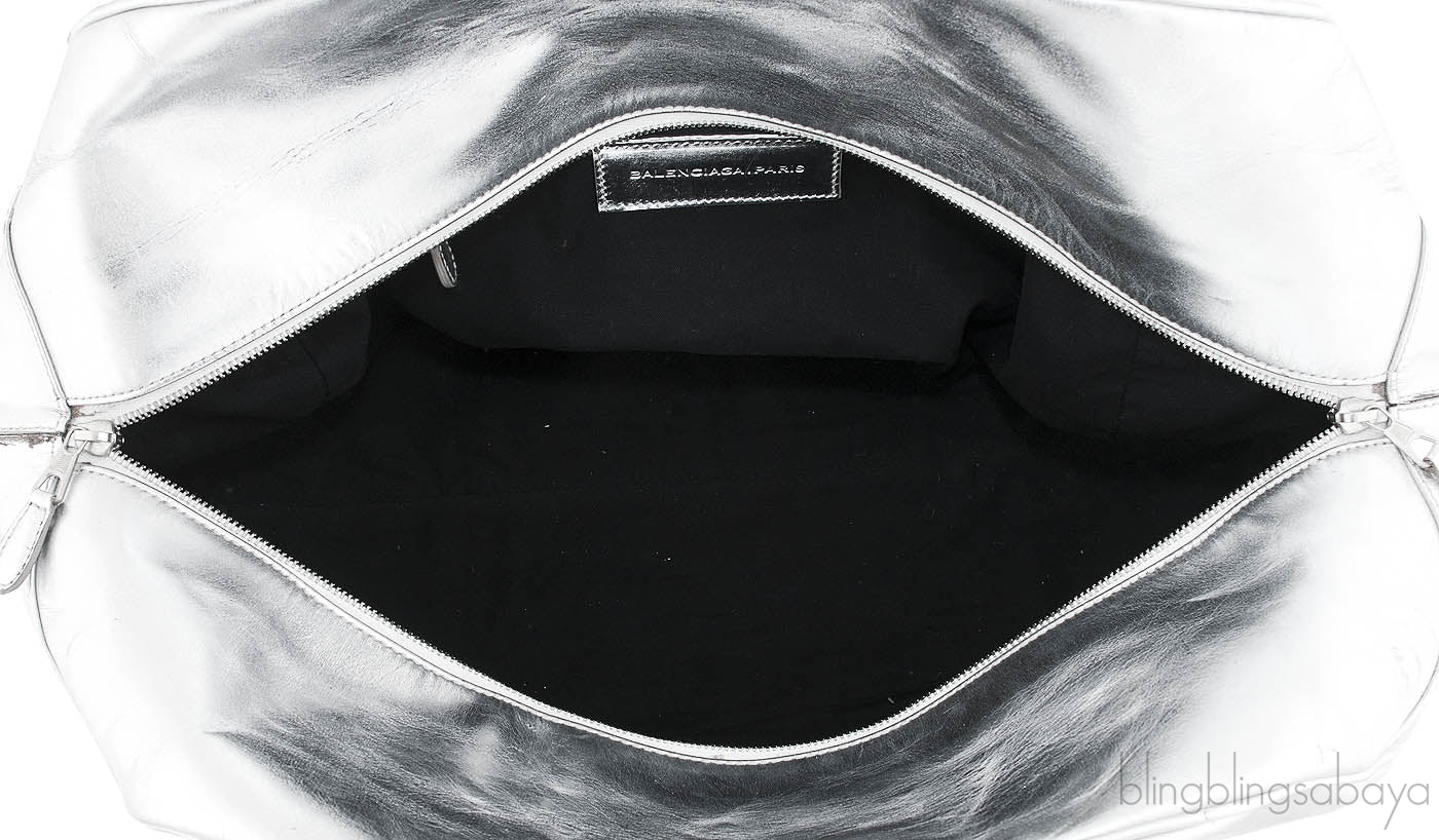 Silver Medium Bowling Bag