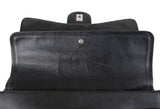 Chanel Black Patent Maxi Double Flap Quilted Bag
