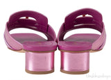OR Montaigne Metallic Fuchsia Heels Slide