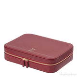 Cartier Travel Jewelery Box Leather Diabolo Red