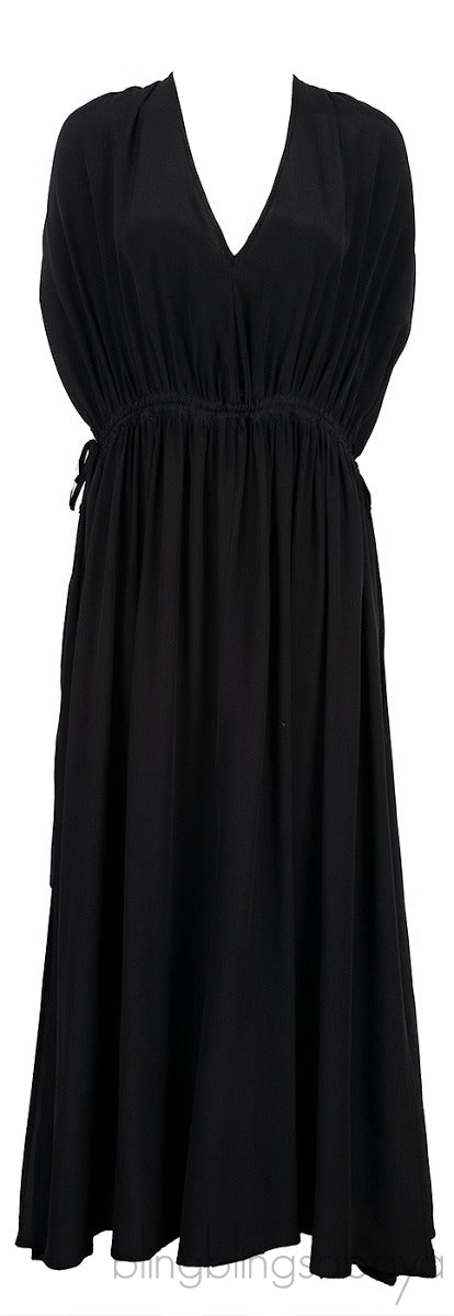 Black Ruched Dress
