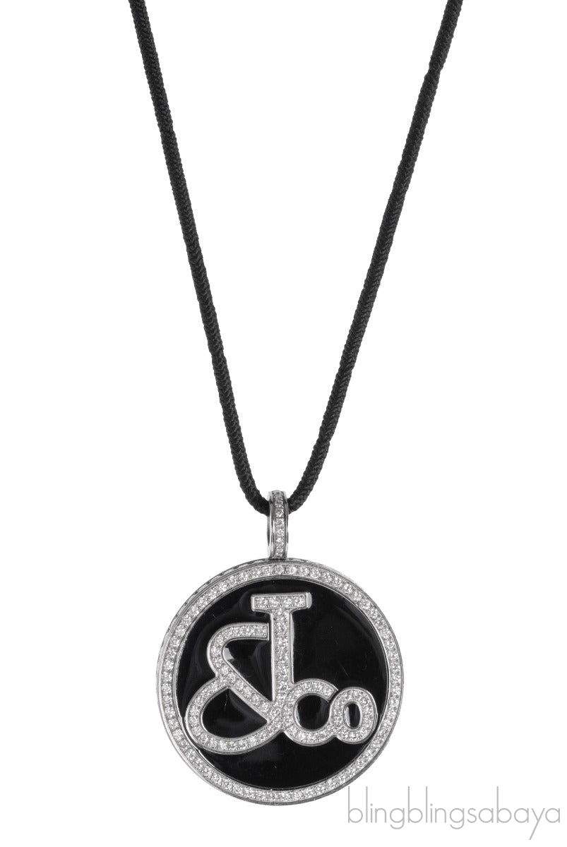 Diamond Signature Pendant Necklace