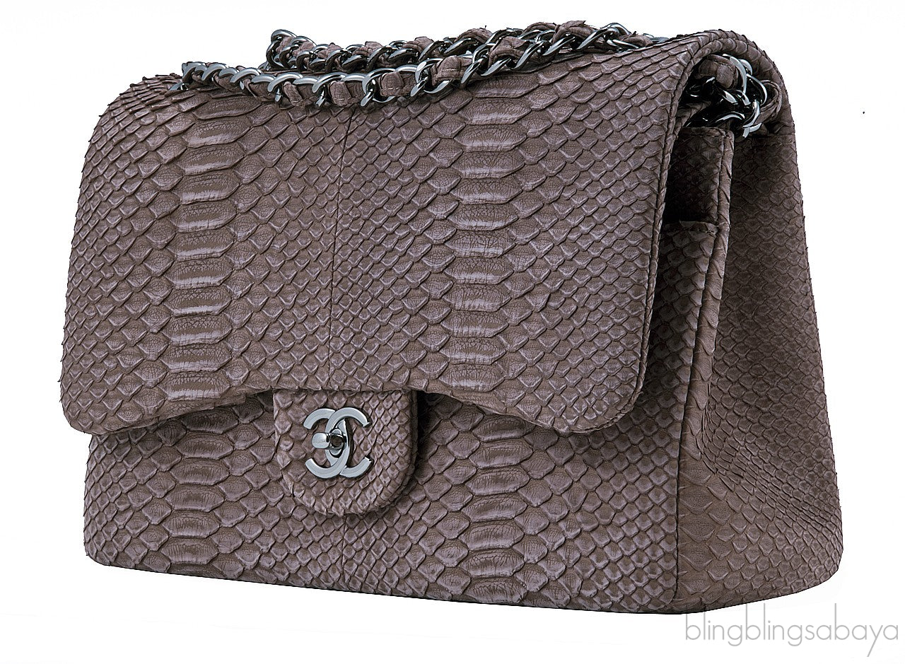 Jumbo CC Brown Python Flap