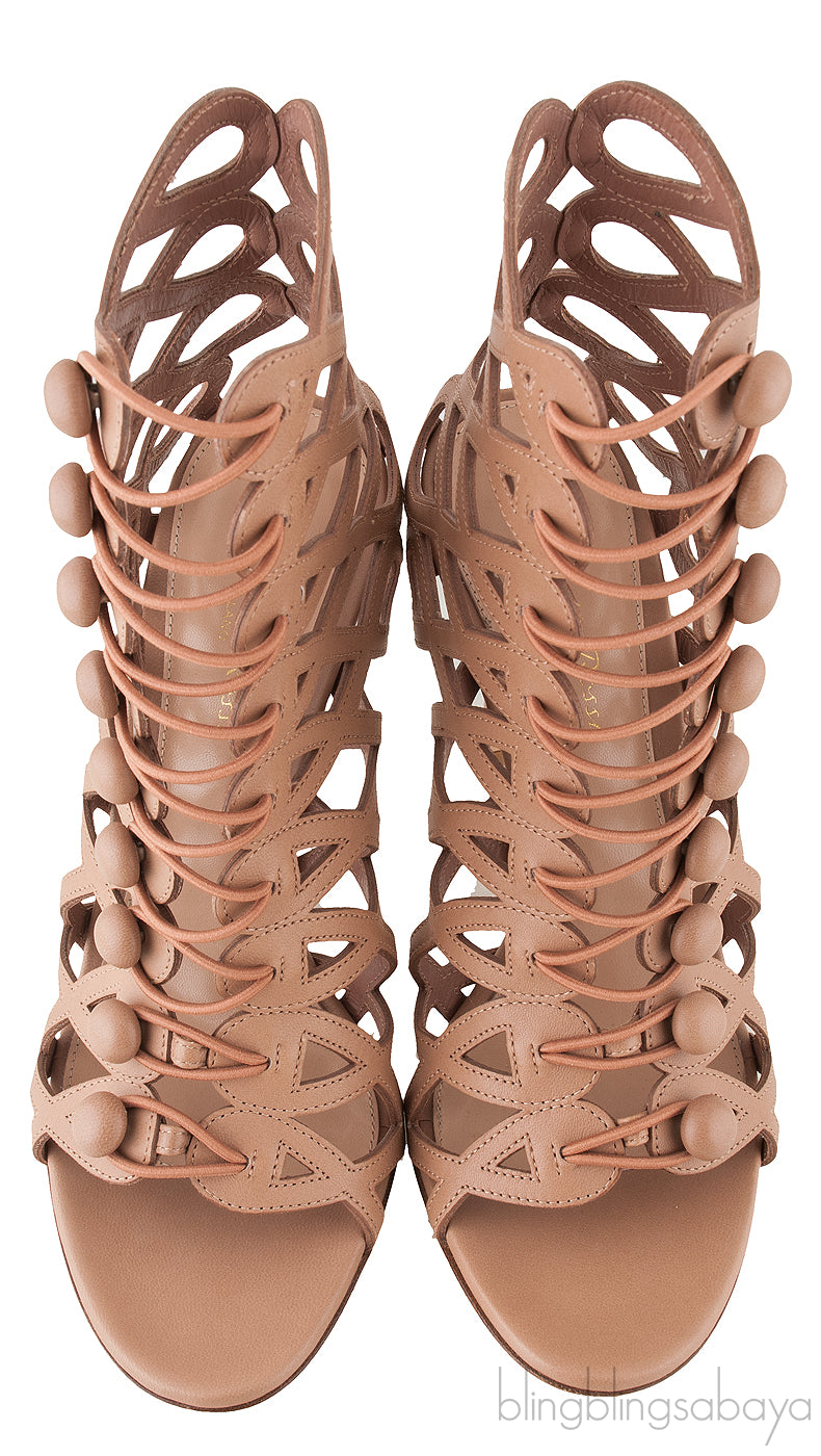Nude Vendome Cage Sandals