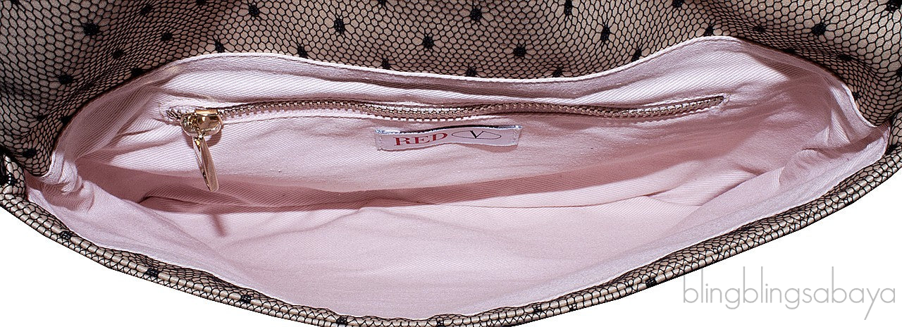 Point D\'Esprit Bow Clutch Bag