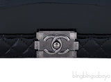 Black Patent XL Le Boy Shoulder Bag