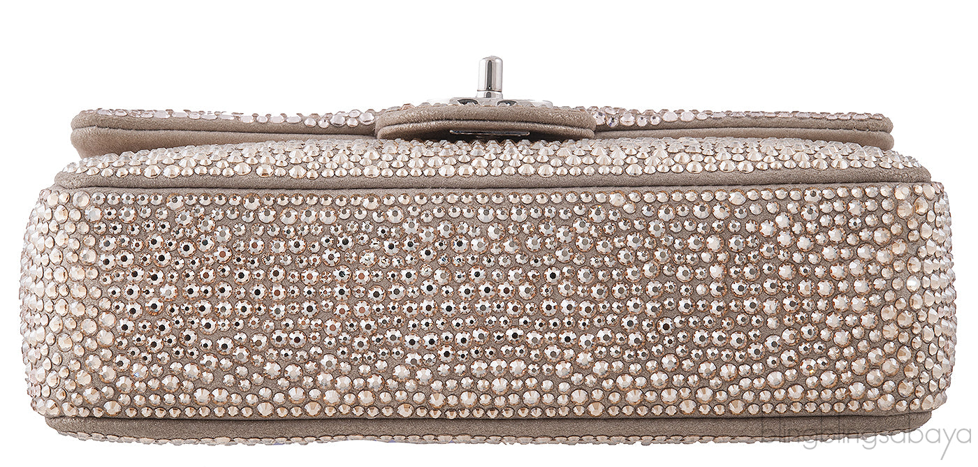 Ombre Strass Mini Flap Bag