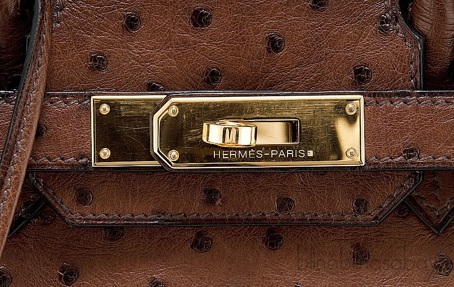 Birkin 30 Etrusque Chocolate Ostrich