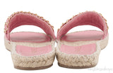 Pink Quilted Chain Slipper
