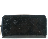 Dark Green Monogram Zip Wallet