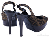 Monogram Slingback Sandals