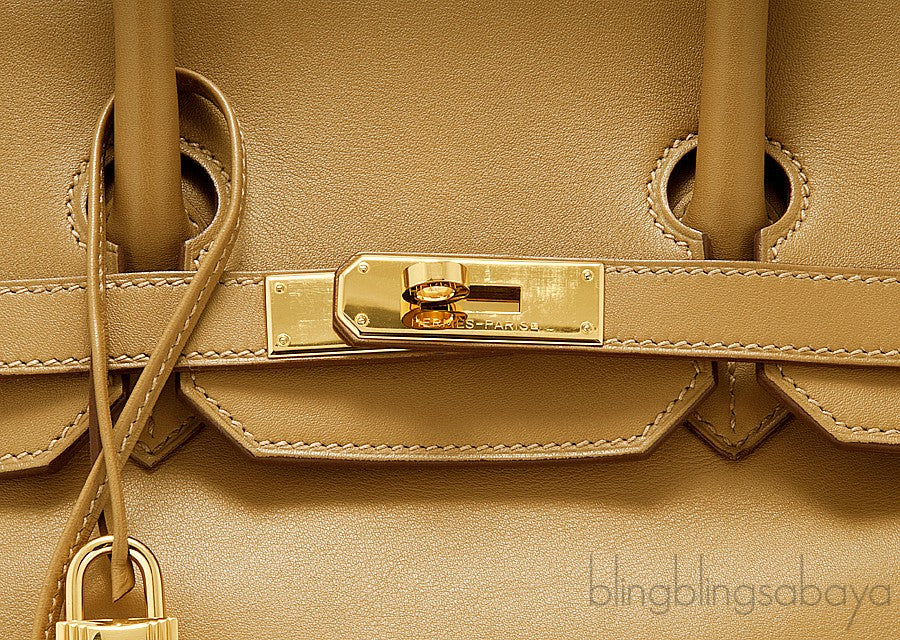 Birkin 35 Camel Swift GHW