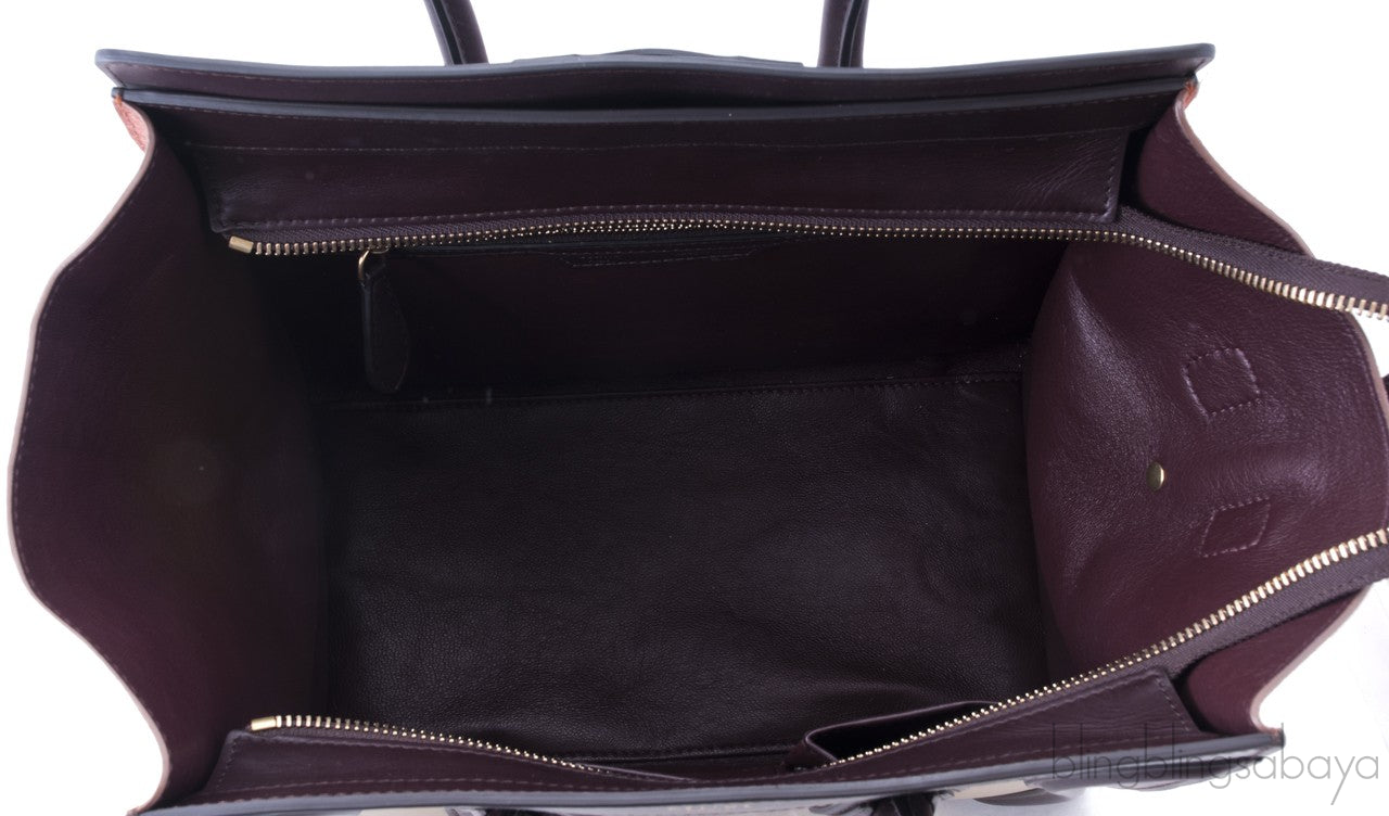 Mini Luggage Tricolor Beige
