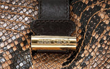 Ayse Python Shoulder Bag