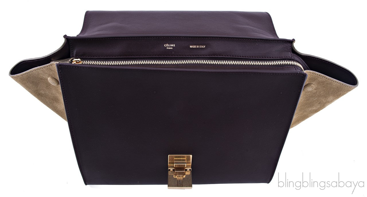 Tri color Python Trapeze Bag