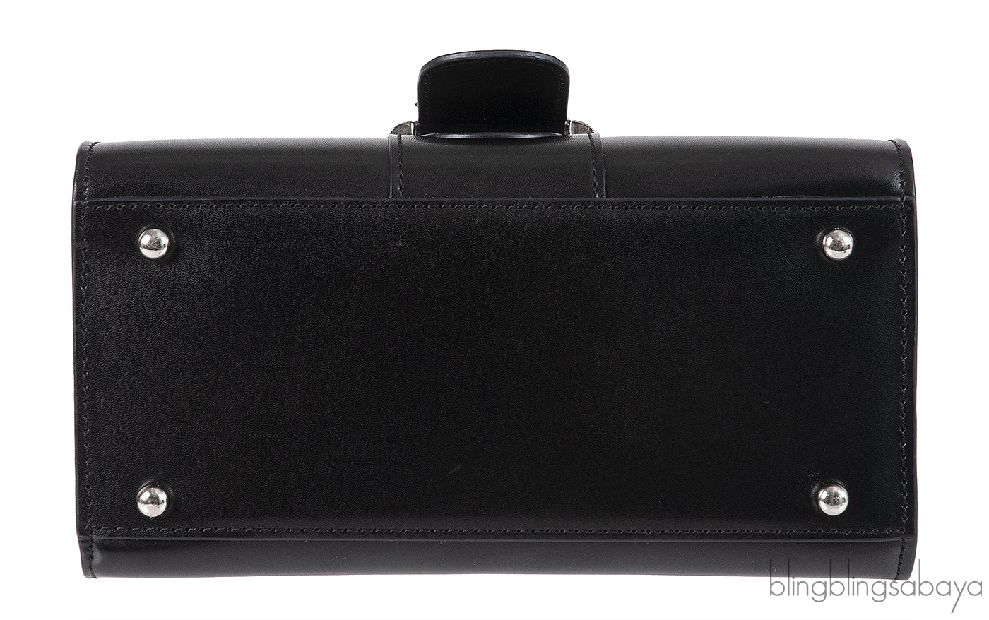 Delvaux Black Brilliant Mini Leather Tote
