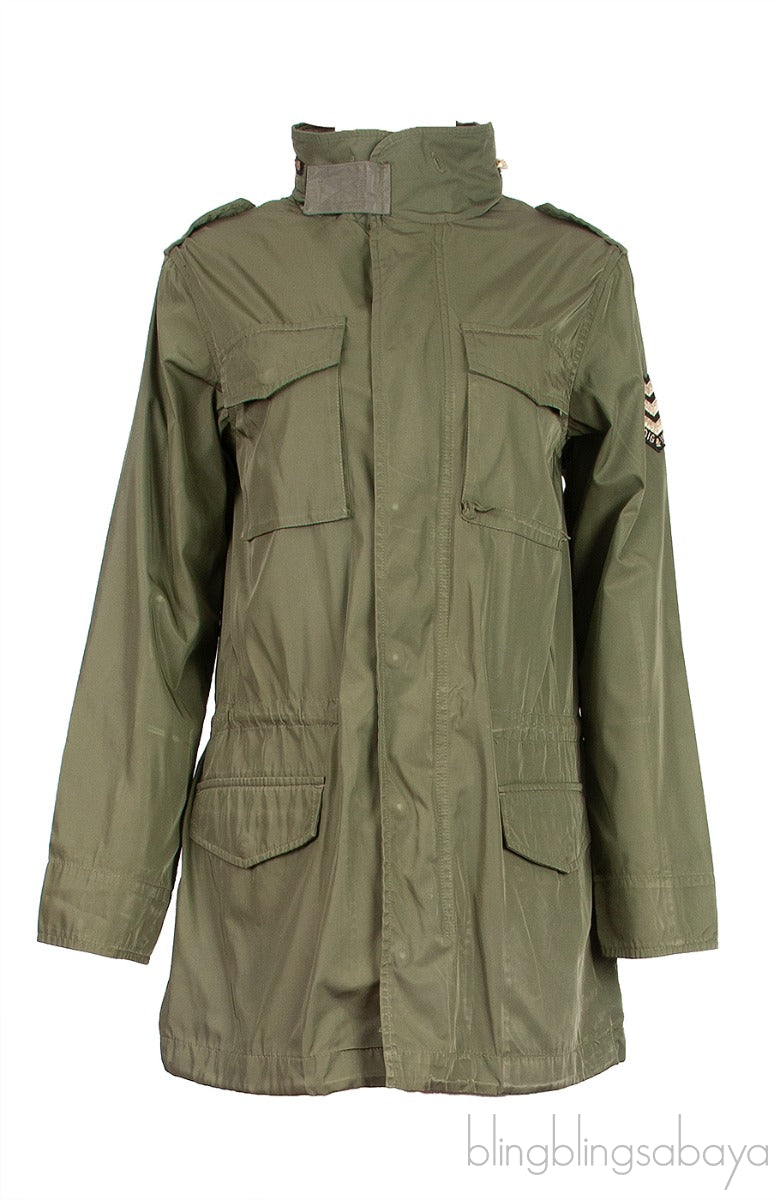 Army Green Polyester Jacket
