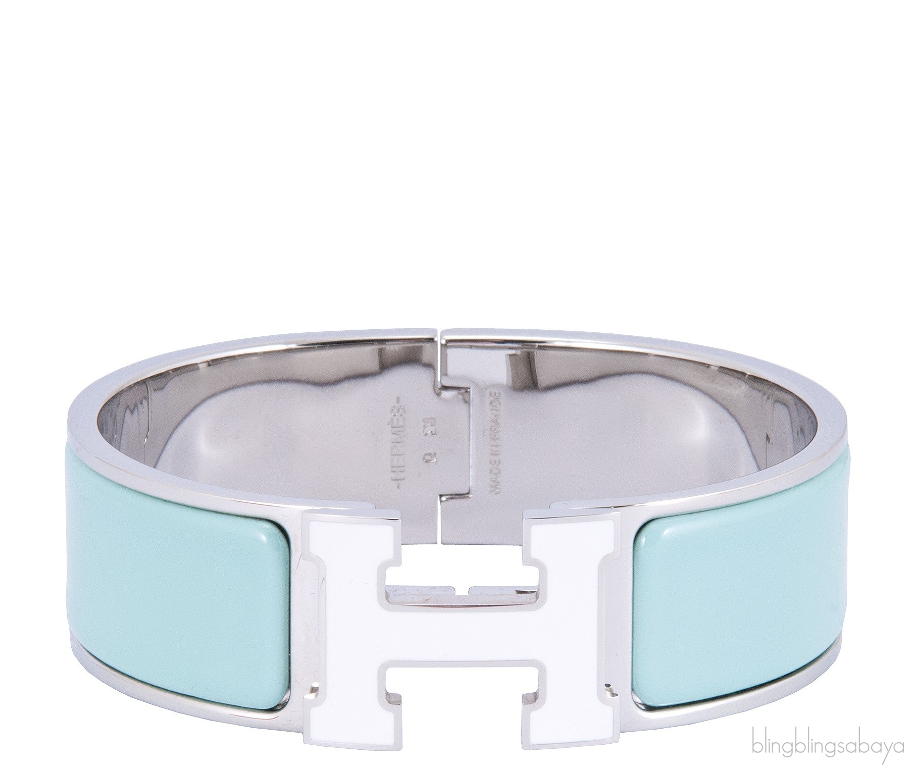 Bi-color Clic Clac H Wide Bracelet
