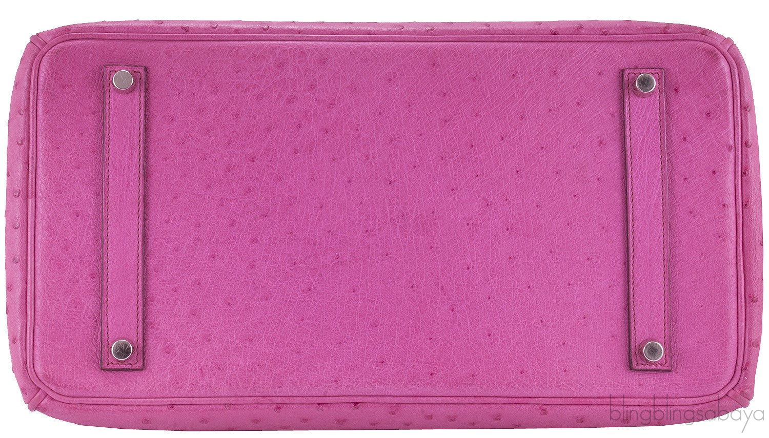 Birkin 35 Ostrich Fuschia Pink PHW