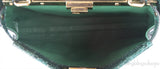 Fendi Peekaboo Medium Green Python Bag