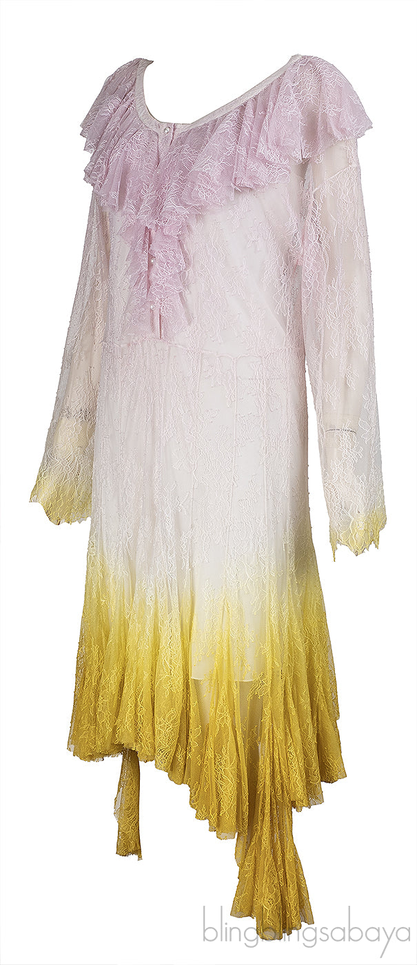 Philosophy Di Lorenzo Serafini Gradient Lace Dress