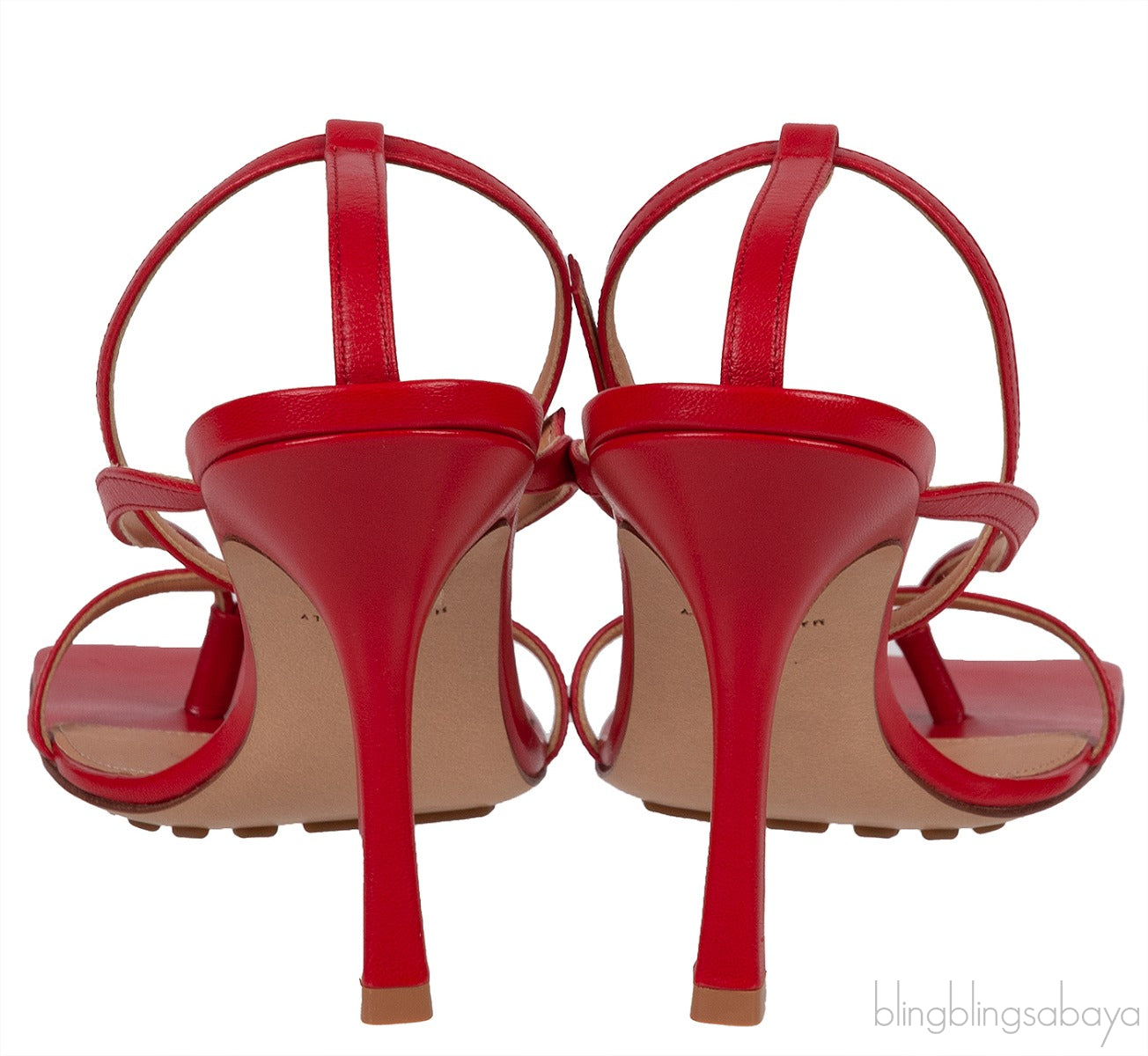 Red Stretch Leather Sandals