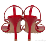 Red Stretch Leather Sandals