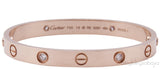 Rose Gold LOVE Diamond Bracelet