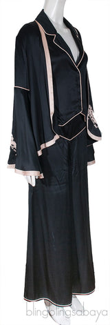 Black Jacket , Blazer & Pajama Set